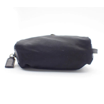 Prada Padded Zip Belt Tessuto, Black, Nylon, Clutch
