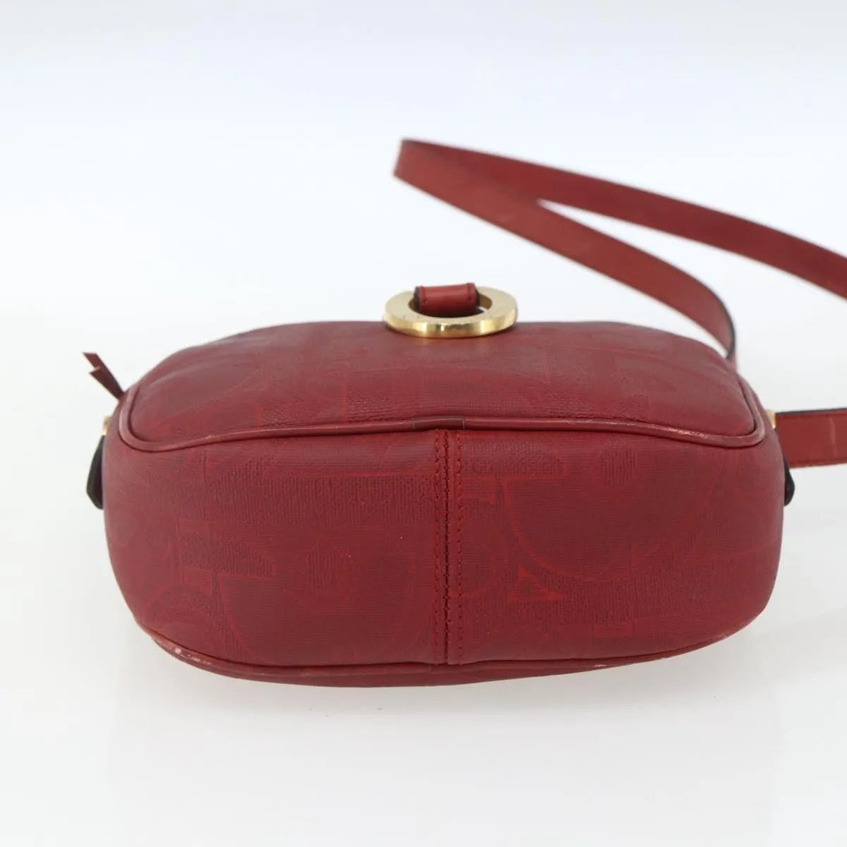 Christian Dior Vintage Trotter Canvas, Red, Canvas, Shoulder Bag