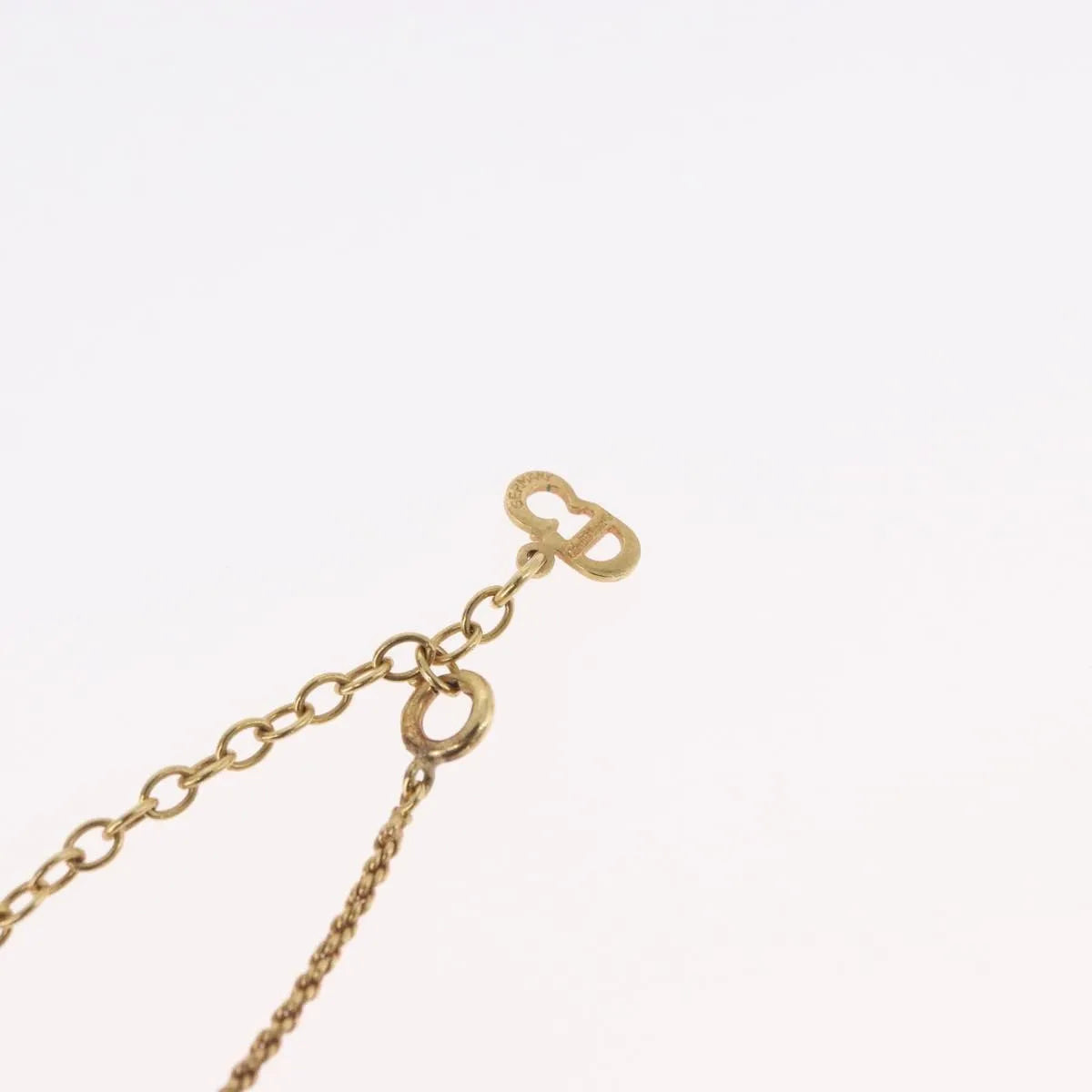 Christian Dior CD Pendant Gold-plated, Gold, Gold Plated, Necklace