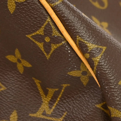 Louis Vuitton Keepall Bandoulière Monogram, Brown, Canvas, Travel Bag