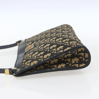 Christian Dior Vintage Trotter Canvas, Navy, Canvas, Shoulder Bag