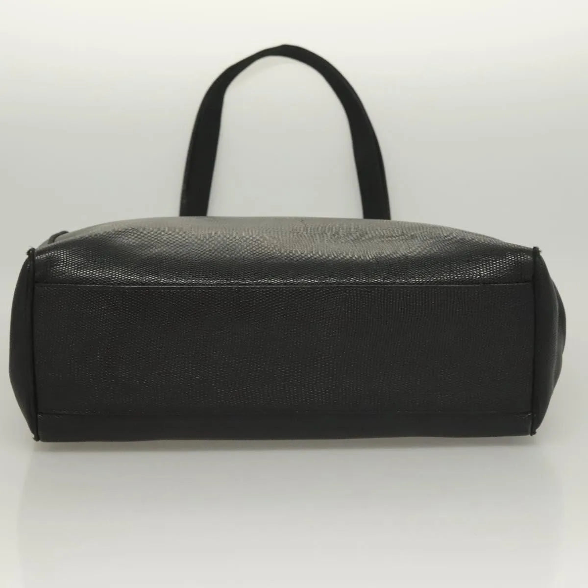 Salvatore Ferragamo Vintage Vara Bow Tote Lizard Embossed Leather, Black, Leather, Tote Bag
