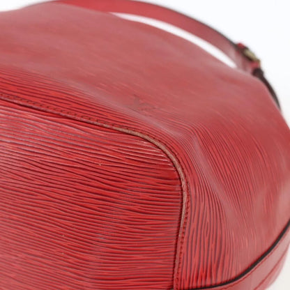 Louis Vuitton Petit Noe Epi Leather, Red, Leather, Shoulder Bag