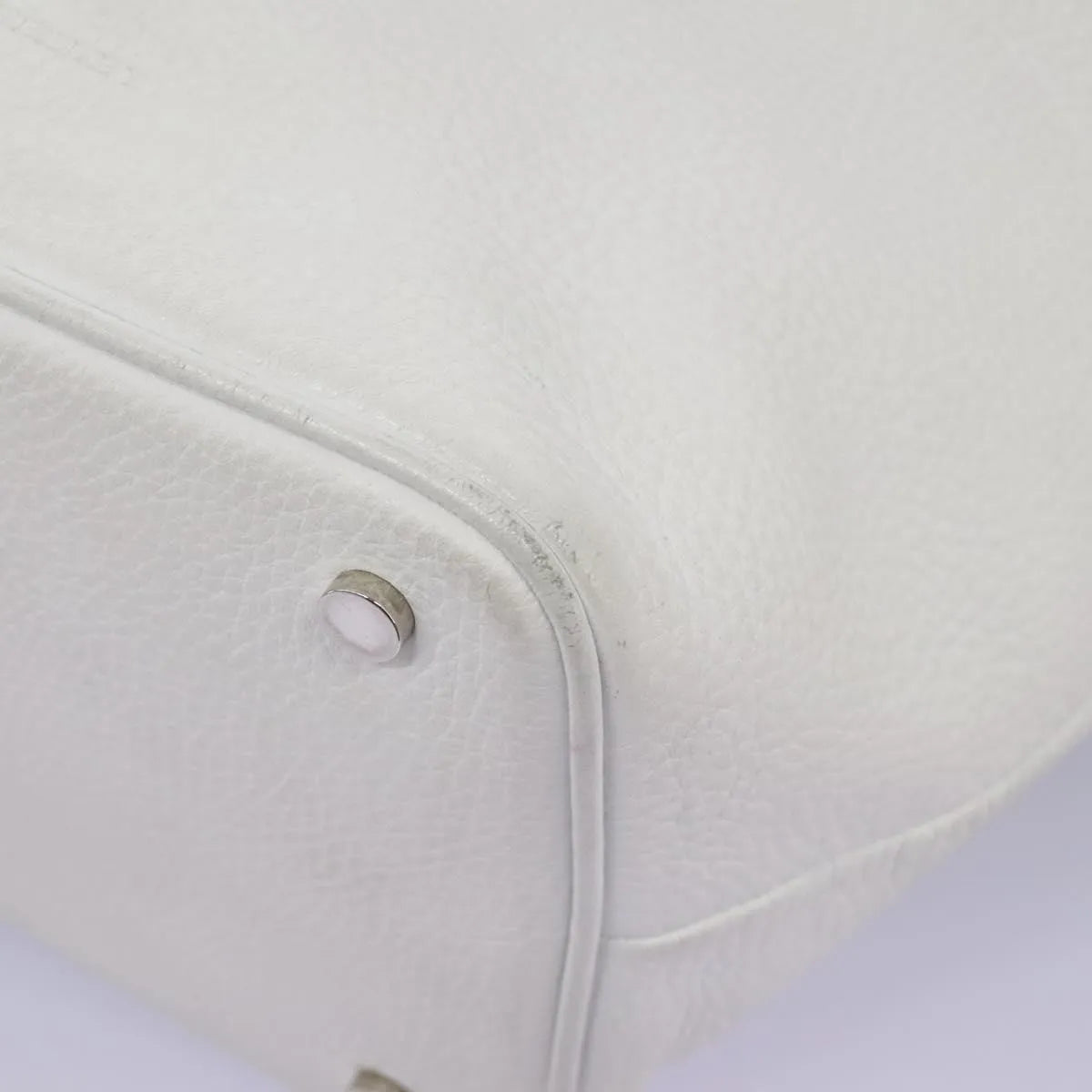 Burberry Vintage Leather, White, Leather, Shoulder Bag