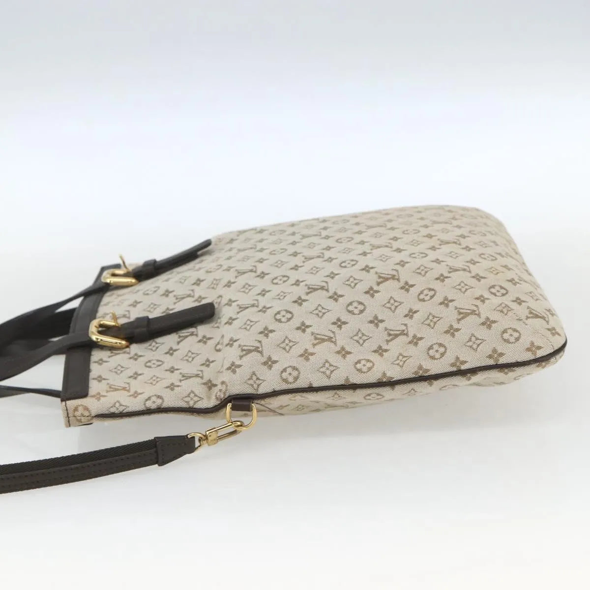 Louis Vuitton Francoise Mini lin, Khaki, Canvas, Tote Bag