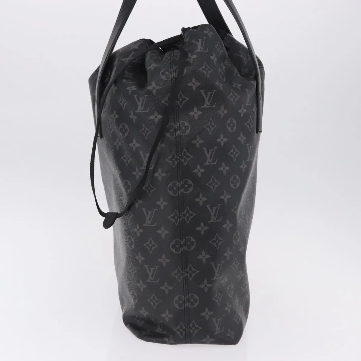 Louis Vuitton Cabas Light Drawstring Monogram Eclipse Canvas, Black, Canvas, Tote Bag