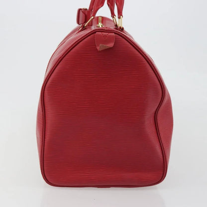 Louis Vuitton Keepall Epi, Red, Leather, Travel Bag