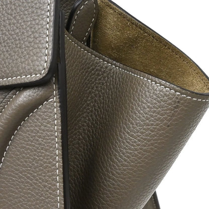 Celine Luggage Grainy Leather, Gray, Leather, Tote Bag