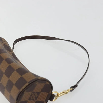 Louis Vuitton Papillon Pochette Damier, Brown, Canvas, Clutch