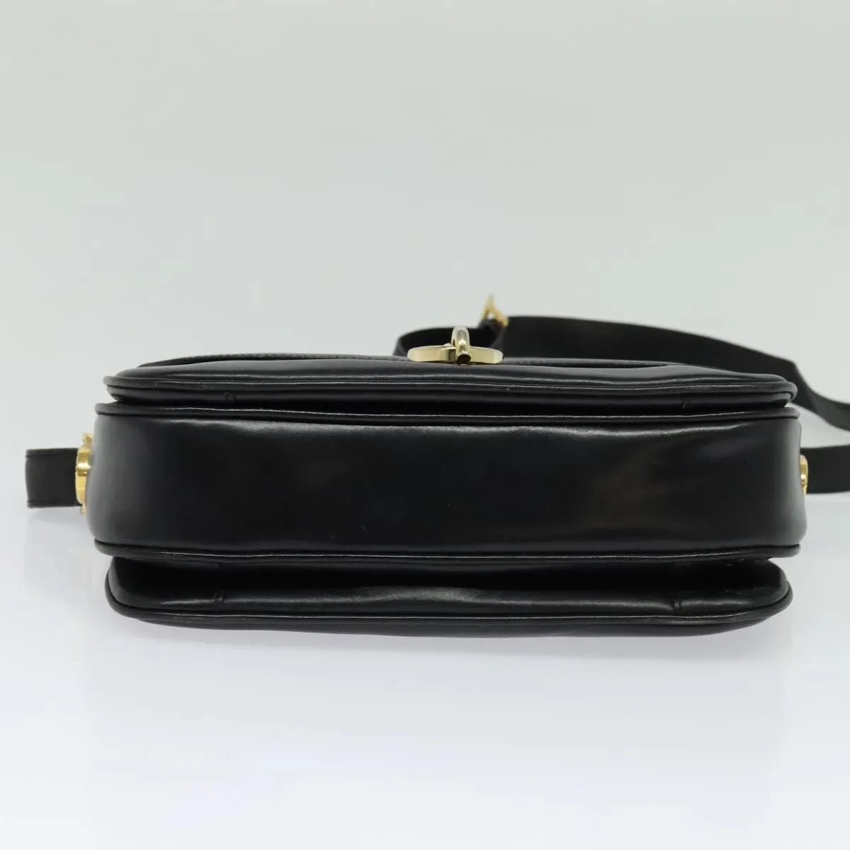 Celine Vintage Leather, Black, Leather, Shoulder Bag