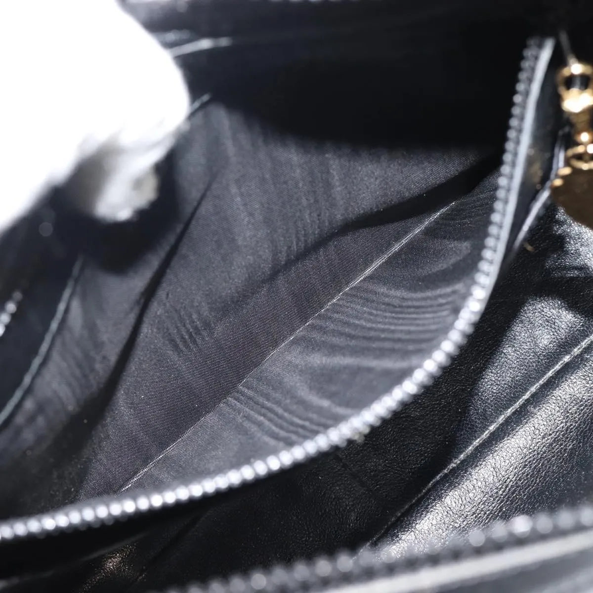 Gucci Vintage Horsebit Leather, Black, Leather, Shoulder Bag