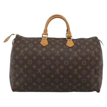 Louis Vuitton Speedy Monogram Canvas, Brown, Canvas, Handbag