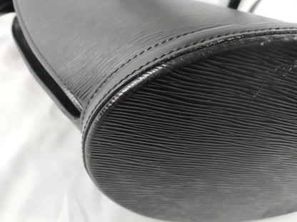 Louis Vuitton Saint Jacques Epi Leather, Black, Leather, Shoulder Bag