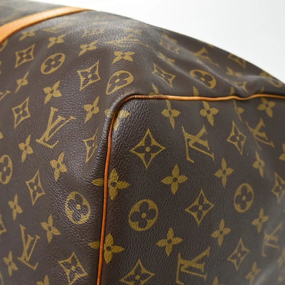 Louis Vuitton Keepall Monogram, Brown, Canvas, Travel Bag