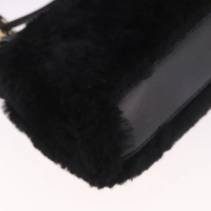 Fendi Peekaboo Fur, Black, Fur, Handbag