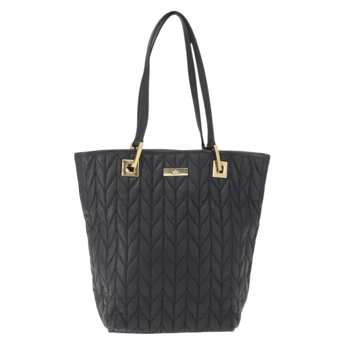 Gucci Vintage tote Leather, Black, Leather, Tote Bag
