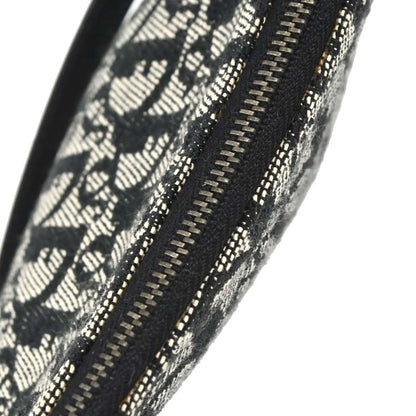 Christian Dior Vintage Saddle Diorissimo Canvas, Black, Canvas, Shoulder Bag