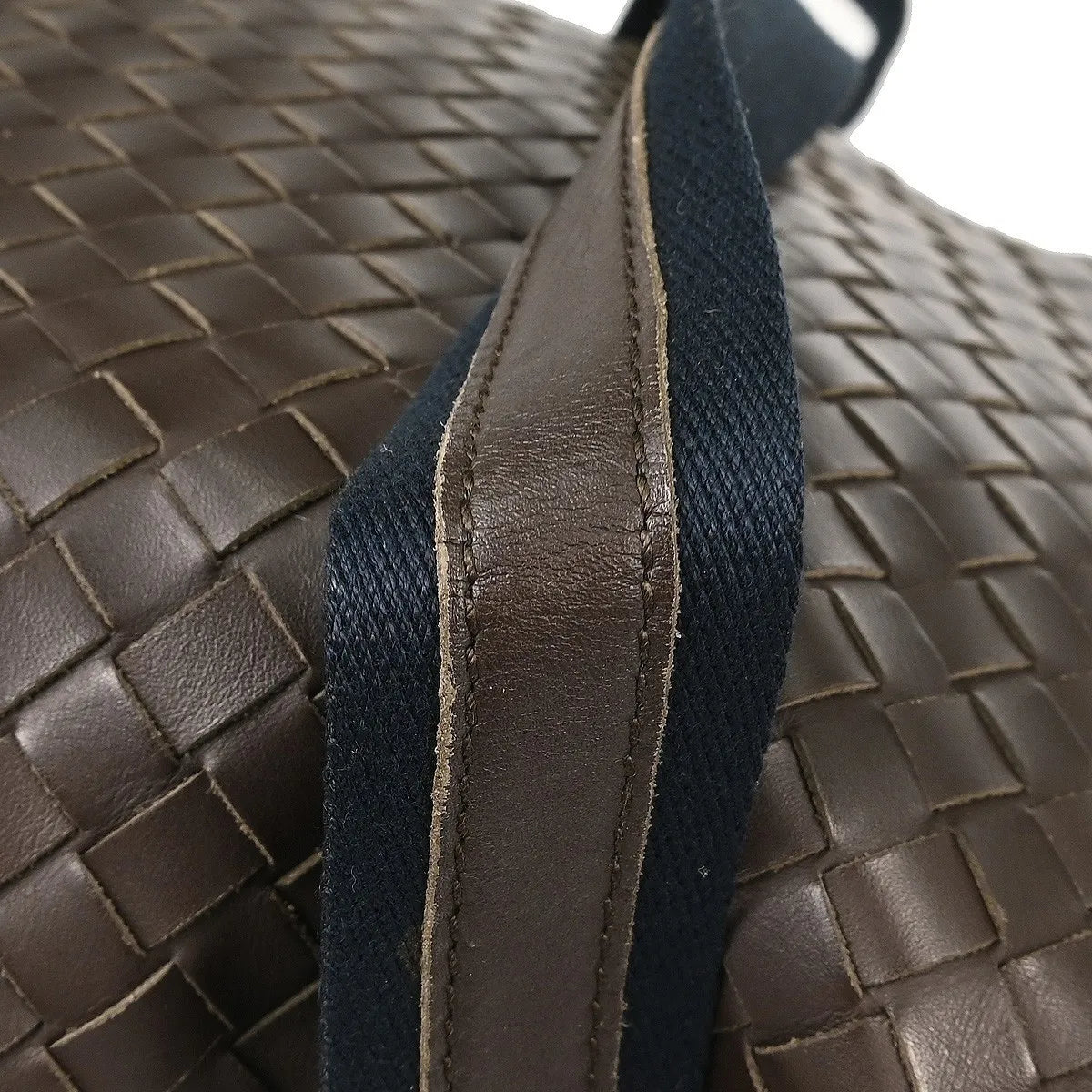 Bottega Veneta Intrecciato Shoulder Leather, Brown, Leather, Shoulder Bag