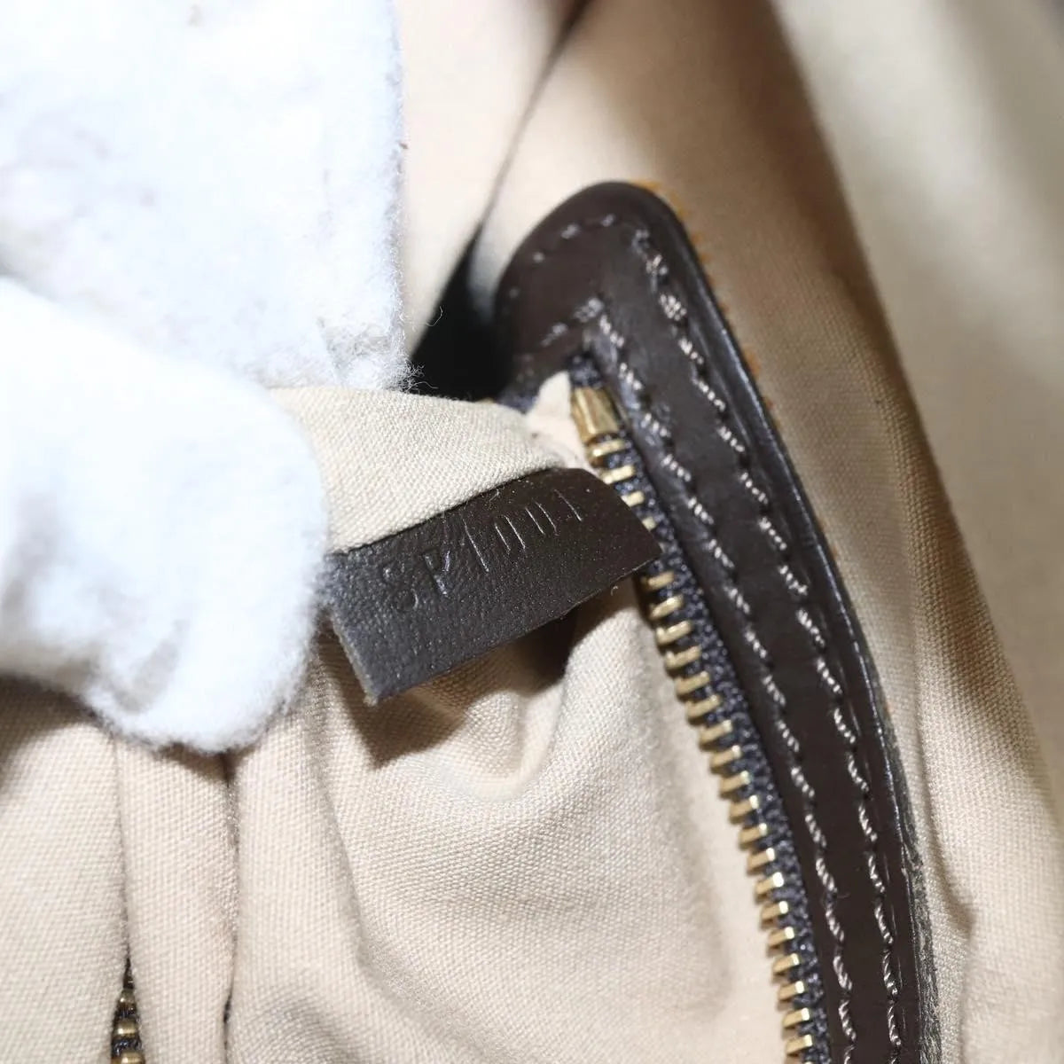 Louis Vuitton Francoise Mini lin, Khaki, Canvas, Tote Bag