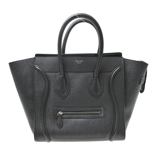 Celine Luggage Grainy Leather, Black, Leather, Tote Bag