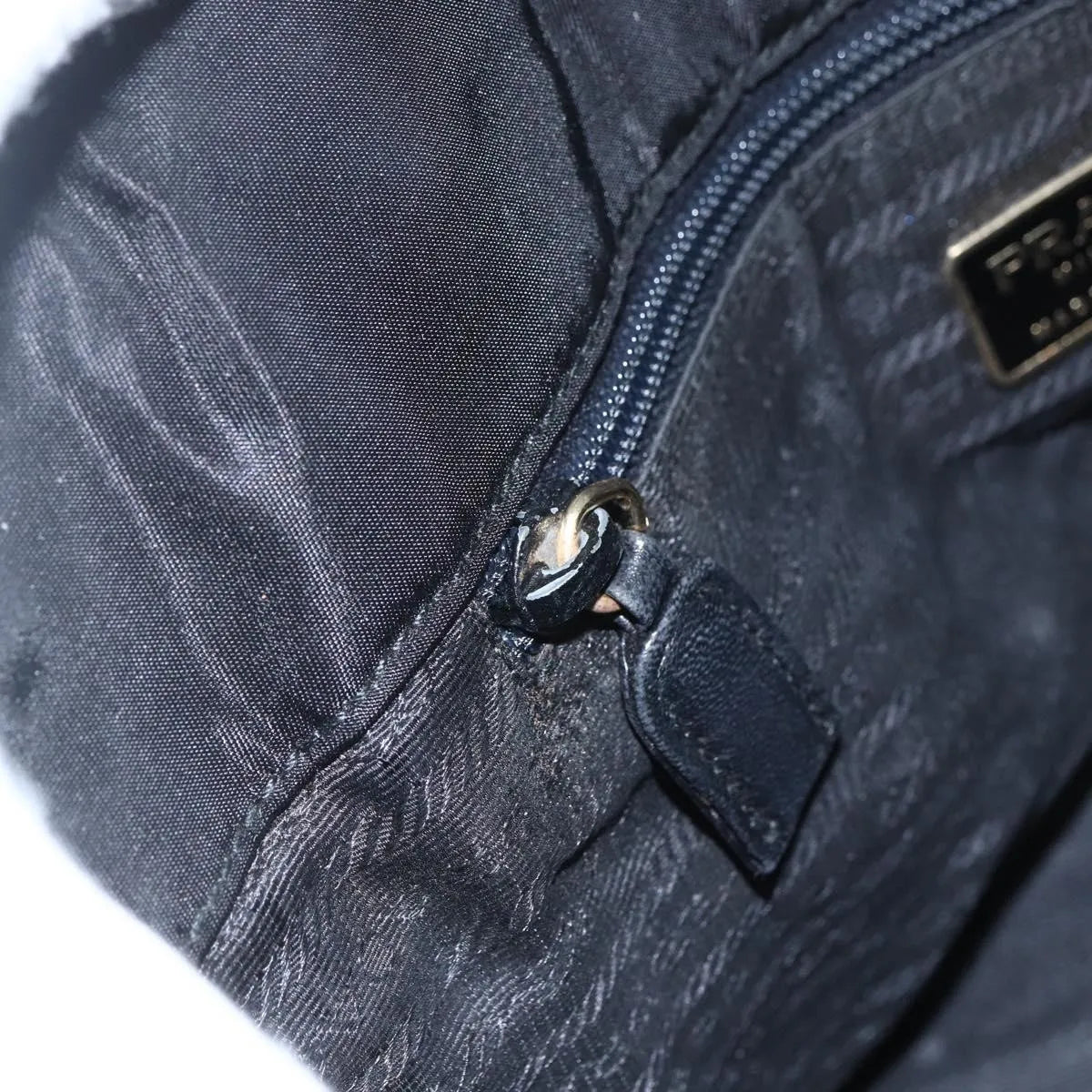 Prada Shoulder Leather, Black, Leather, Shoulder Bag
