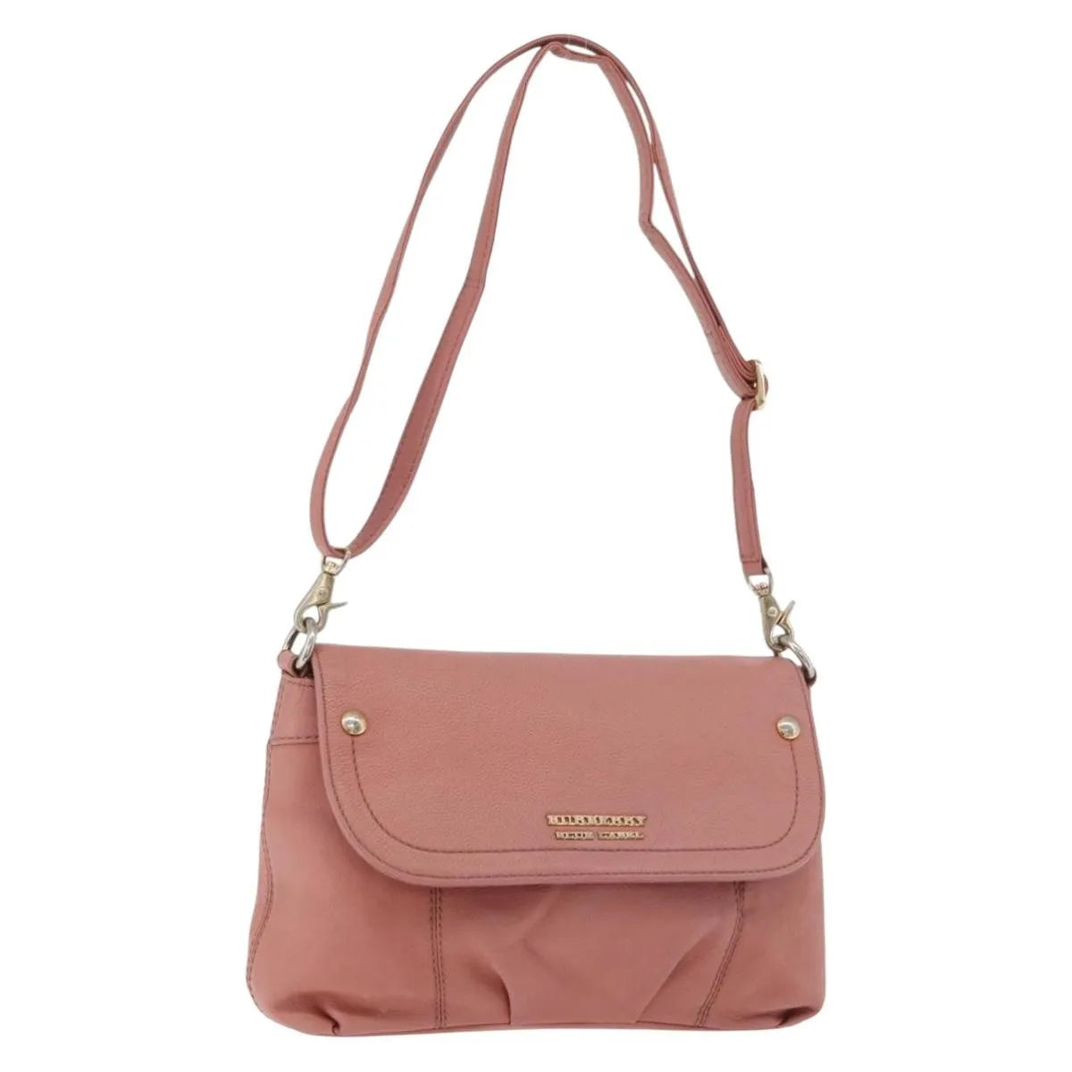 Burberry Blue Label Nylon, Pink, Leather, Shoulder Bag