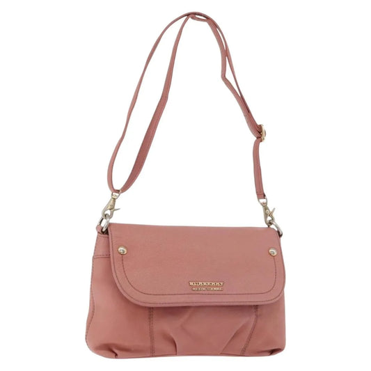 Burberry Blue Label Nylon, Pink, Leather, Shoulder Bag