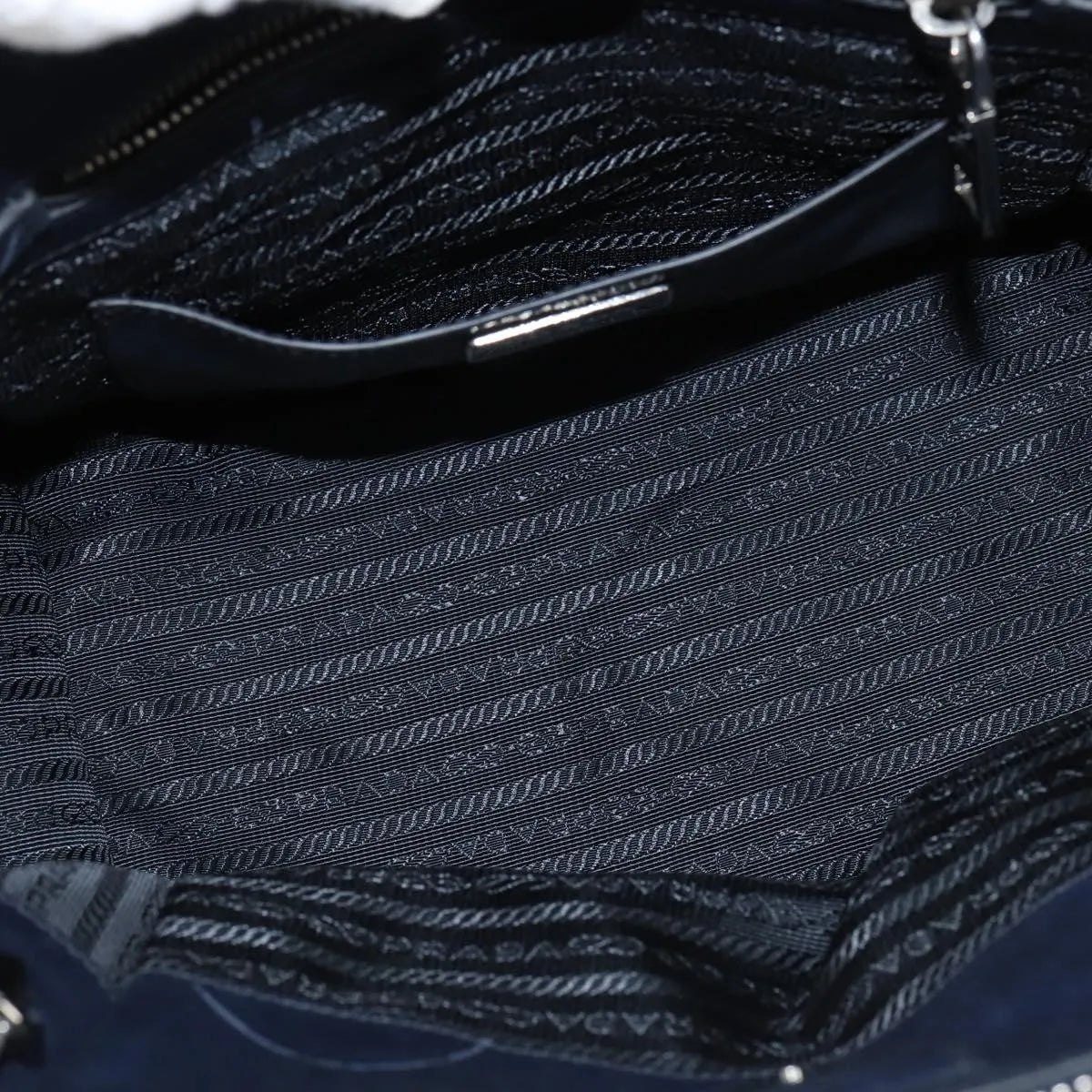 Prada Vintage Leather, Navy, Leather, Handbag