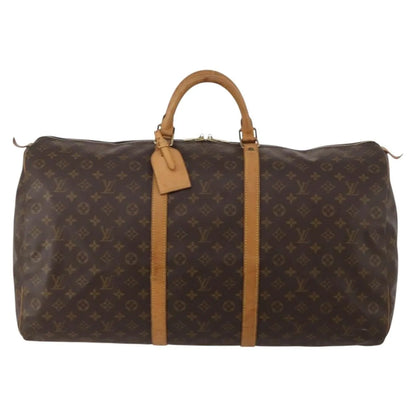 Louis Vuitton Keepall Monogram, Brown, Canvas, Travel Bag