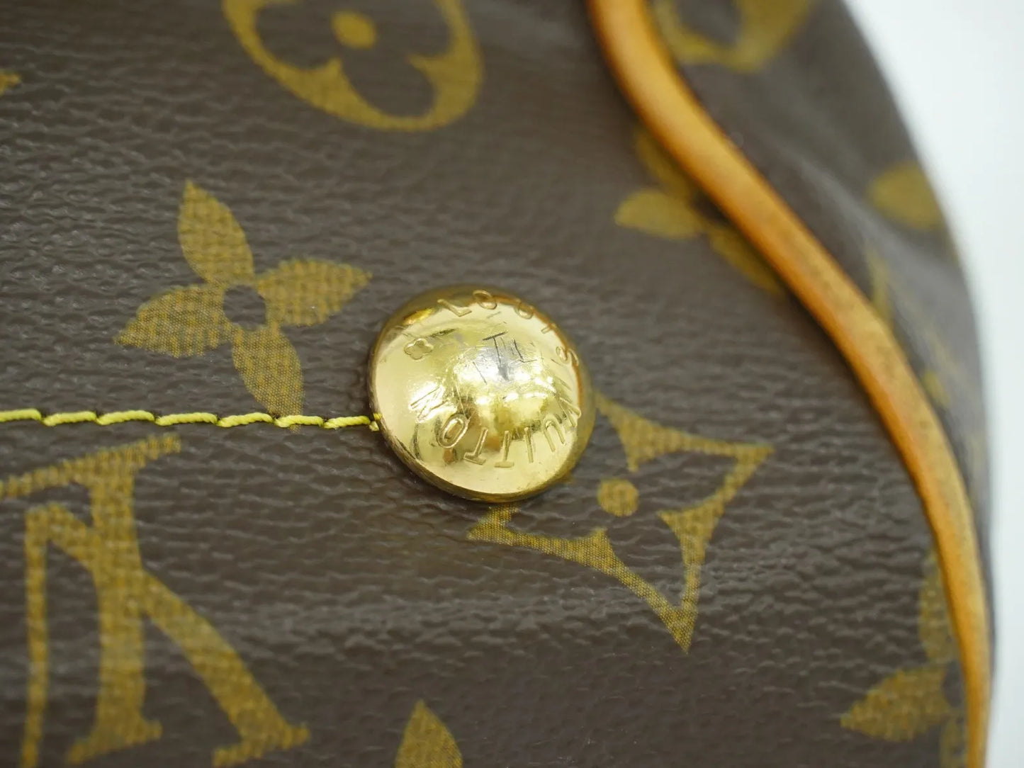Louis Vuitton Tivoli Monogram Canvas, Brown, Canvas, Handbag