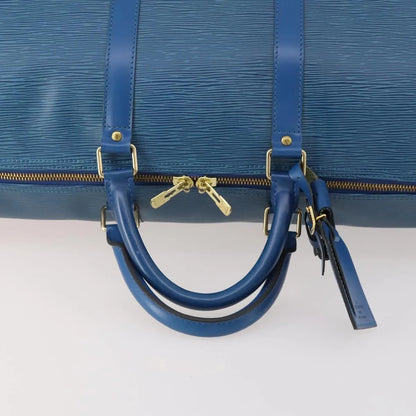 Louis Vuitton Keepall Epi Leather, Blue, Leather, Travel Bag