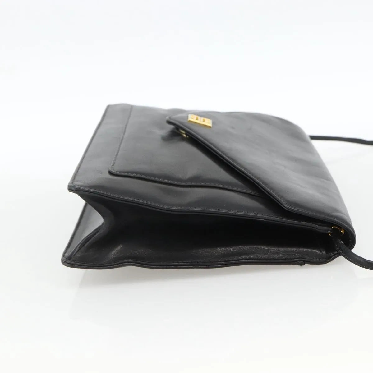 Givenchy Vintage 4G Leather, Black, Leather, Shoulder Bag