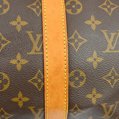 Louis Vuitton Keepall Monogram Canvas, Brown, Canvas, Travel Bag