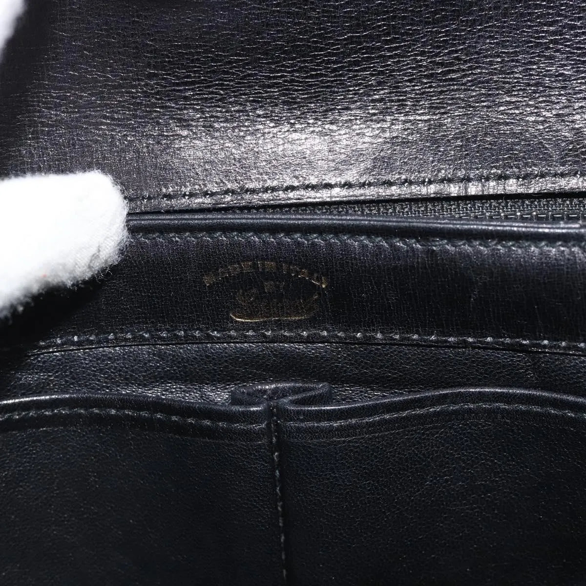 Gucci Vintage Leather, Black, Leather, Shoulder Bag