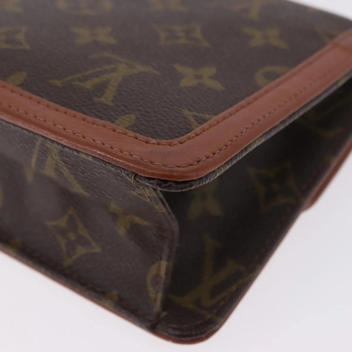 Louis Vuitton Dame Pochette Monogram Canvas, Brown, Canvas, Clutch