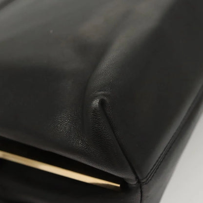 Salvatore Ferragamo Vintage Leather, Black, Leather, Handbag