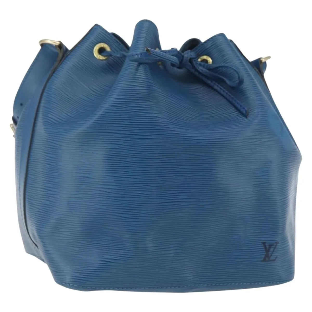 Louis Vuitton Petit Noe Epi Leather, Blue, Leather, Shoulder Bag