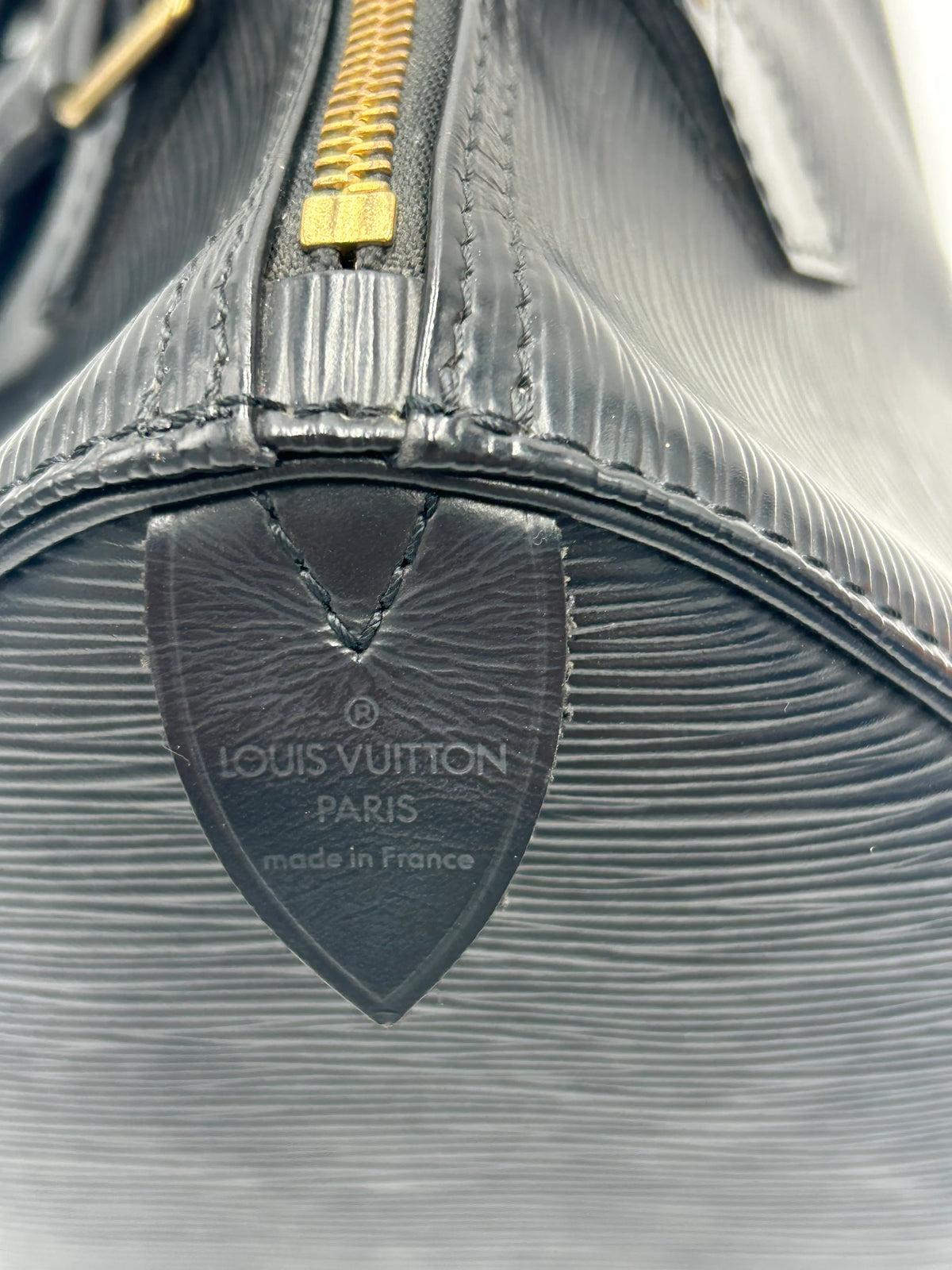 Louis Vuitton Speedy Epi Leather, Black, Leather, Handbag