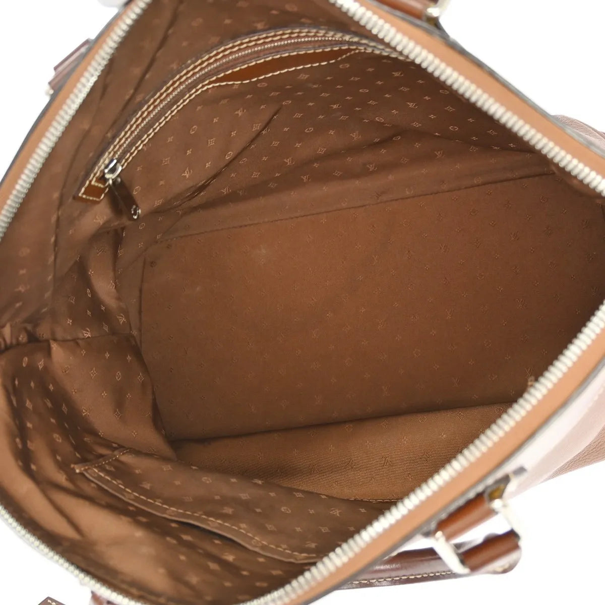 Louis Vuitton Suhali Lockit Leather, Brown, Leather, Handbag