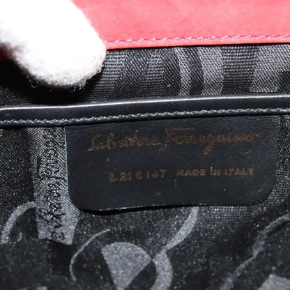 Salvatore Ferragamo Gancini Suede, Red, Suede, Backpack