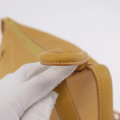 Loewe Anton Leather, Yellow, Leather, Backpack