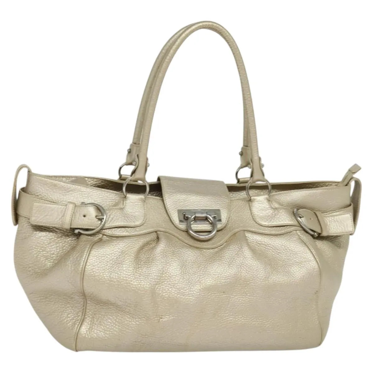Salvatore Ferragamo Gancini Tote Leather, Multicolour, Leather, Tote Bag