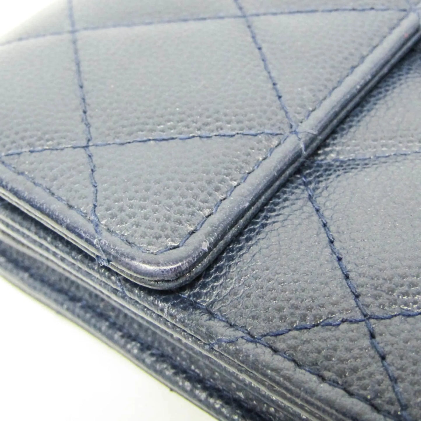 Chanel Matelasse Zippy CC, Navy, Calfskin, Wallet