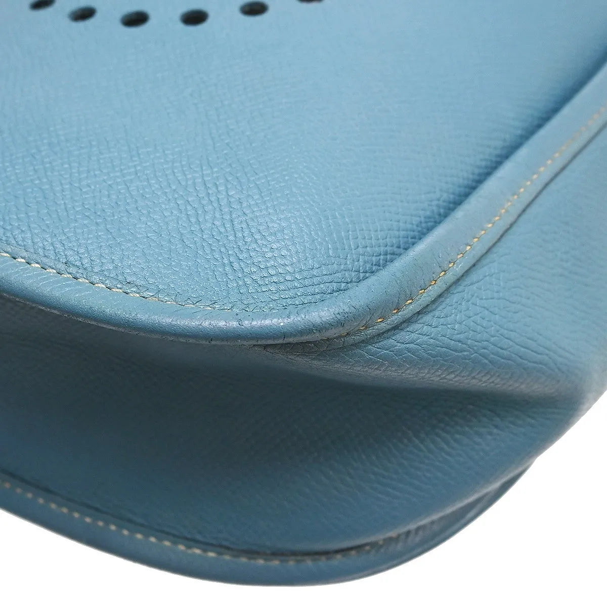 Hermes Evelyne Bag Gen II Clemence, Blue, Leather, Shoulder Bag