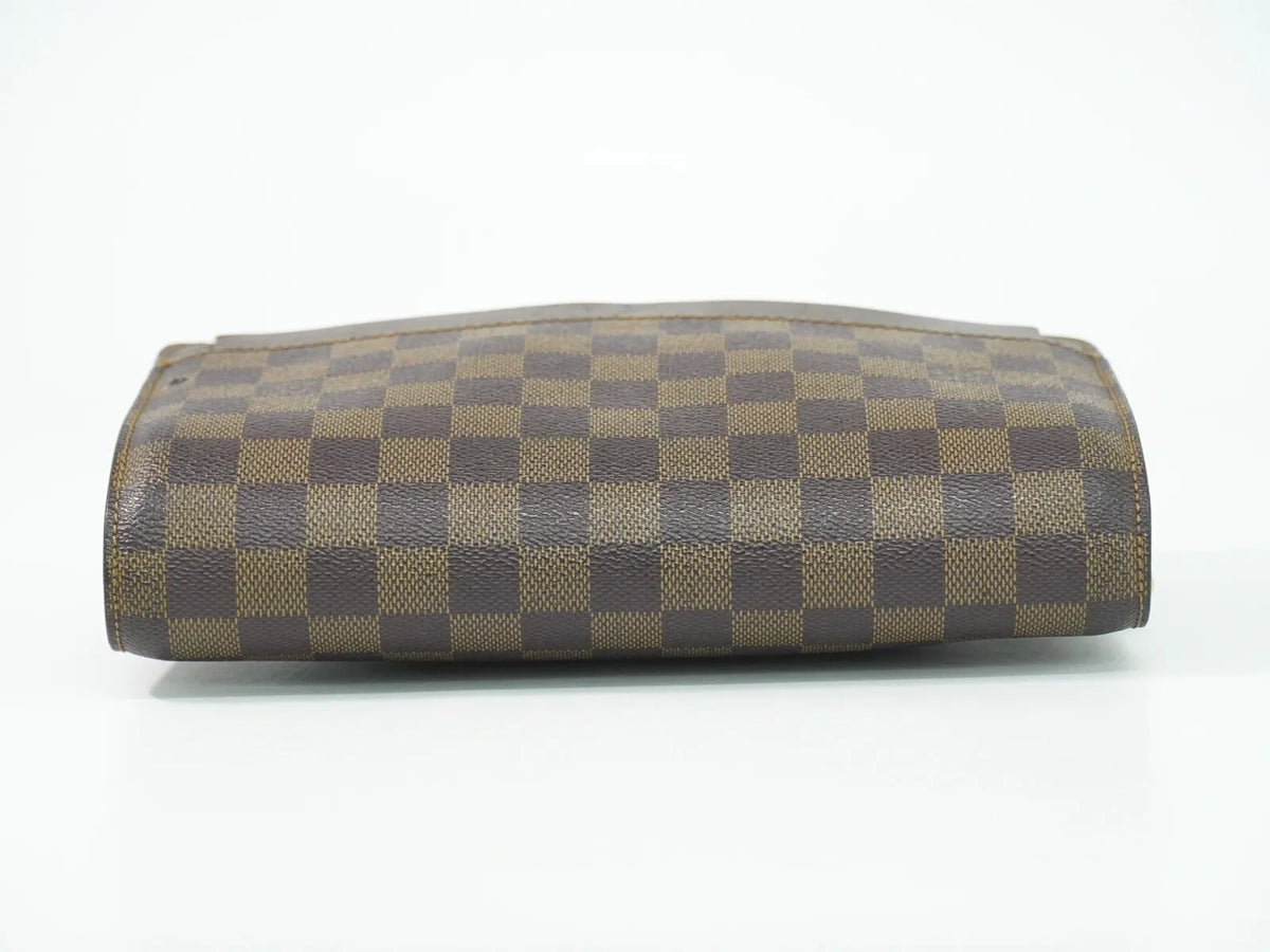 Louis Vuitton Pochette Saint Louis Damier, Brown, Canvas, Clutch