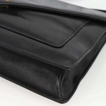 Givenchy Vintage 4G Leather, Black, Leather, Shoulder Bag