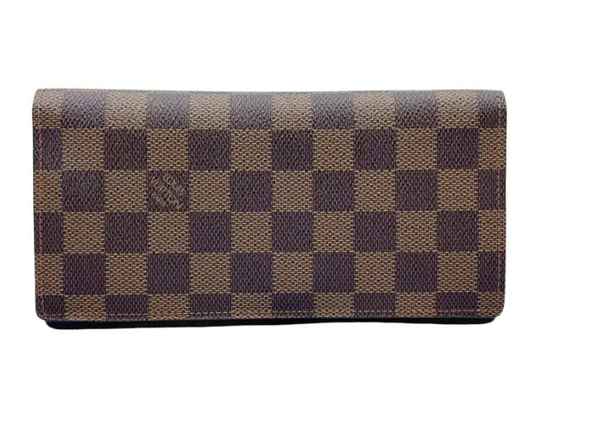 Louis Vuitton Bifold Damier, Brown, Canvas, Wallet
