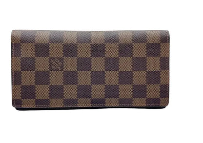 Louis Vuitton Bifold Damier, Brown, Canvas, Wallet