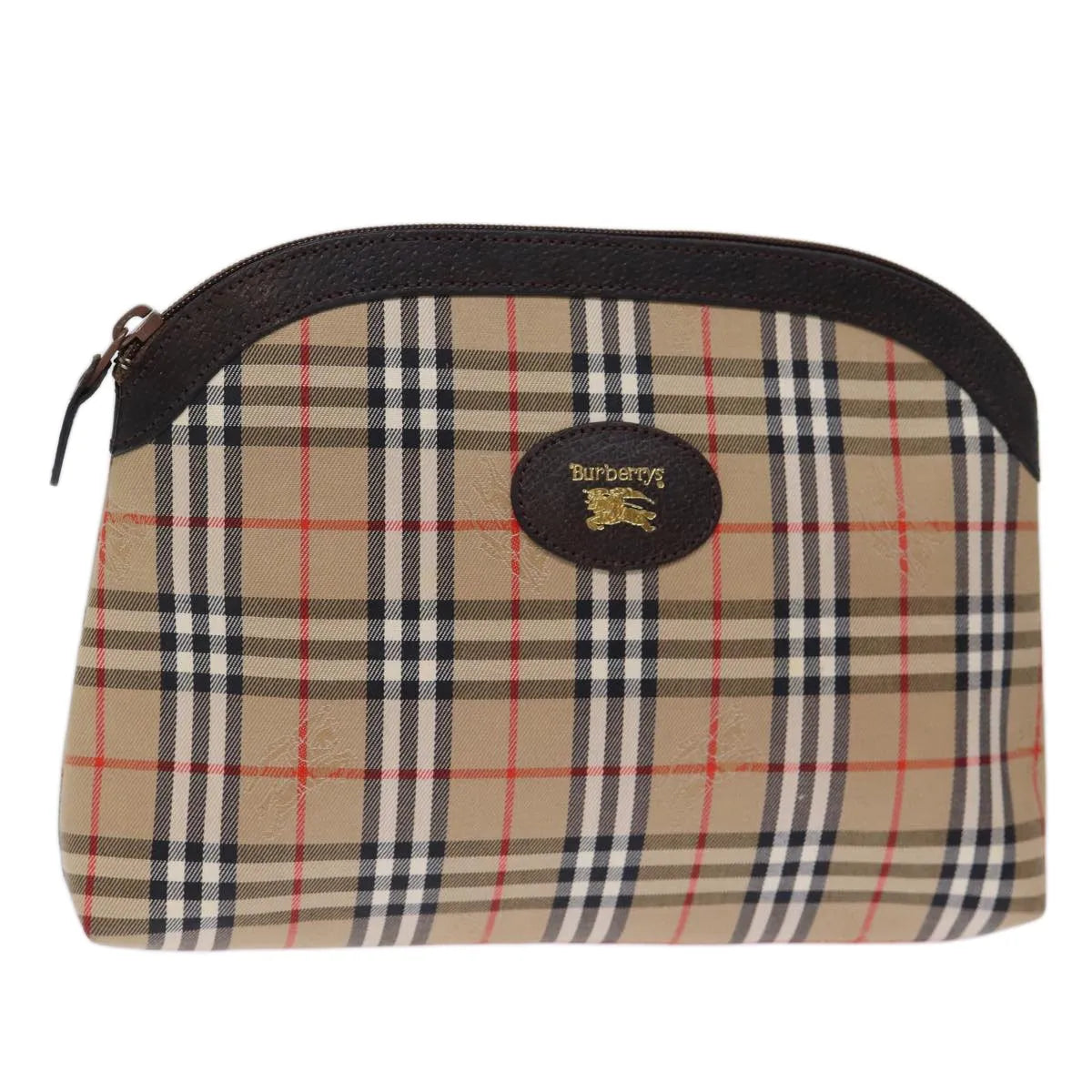 Burberry Nova check Pochette Canvas, Beige, Canvas, Clutch