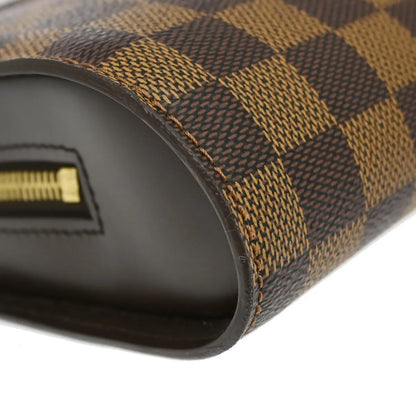 Louis Vuitton Pochette Saint Louis Damier, Brown, Canvas, Clutch